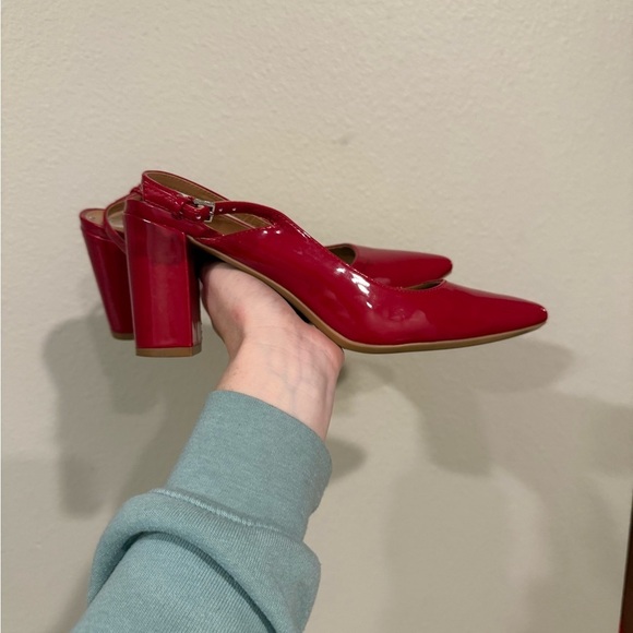 Calvin Klein Shoes - Calvin Klein Glossy Red Heels 7.5